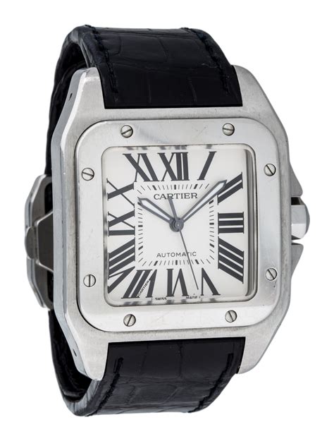 cartier santos xl size|cartier santos 100 xl price.